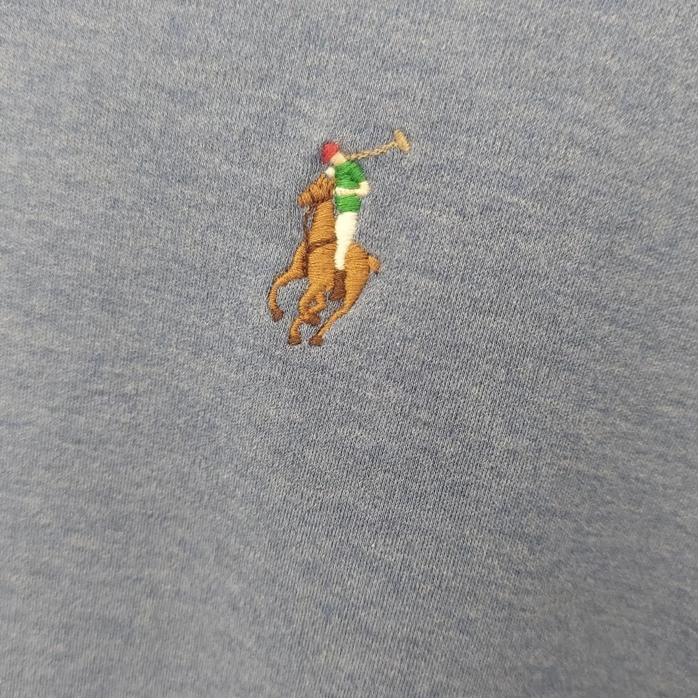 Polo Ralph Lauren Blue Polo Shirt L - Picture 4 of 5